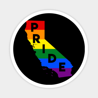 California LGBT Rainbow Pride Magnet